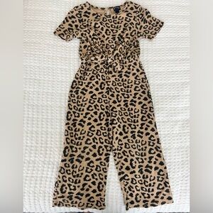 Art Class toddler girl’s leopard jumpsuit 4T